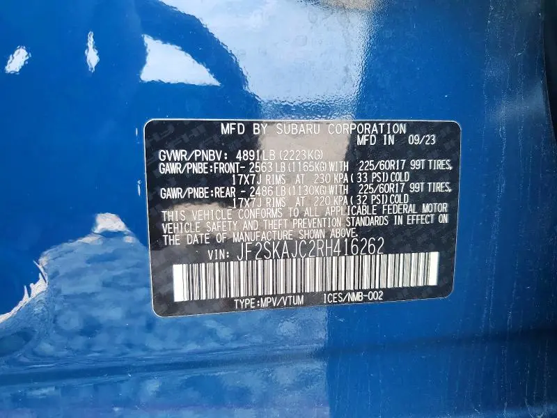 2024 SUBARU FORESTER WILDERNESS  