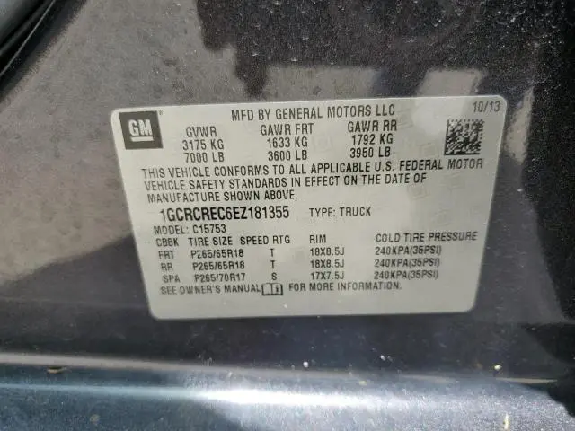 2014 CHEVROLET SILVERADO C1500 LT  
