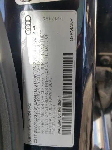 2017 AUDI A6 PREMIUM PLUS  