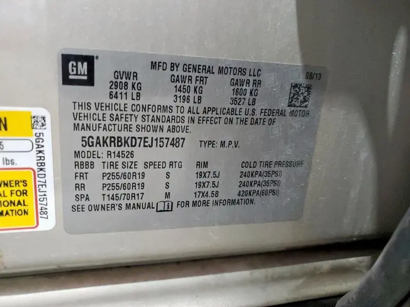 2014 BUICK ENCLAVE   