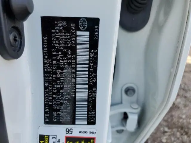 2020 TOYOTA CAMRY LE  