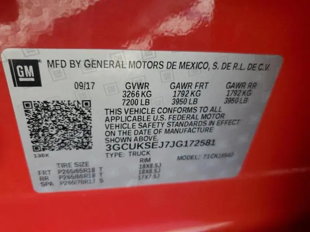 2018 CHEVROLET SILVERADO K1500 LTZ