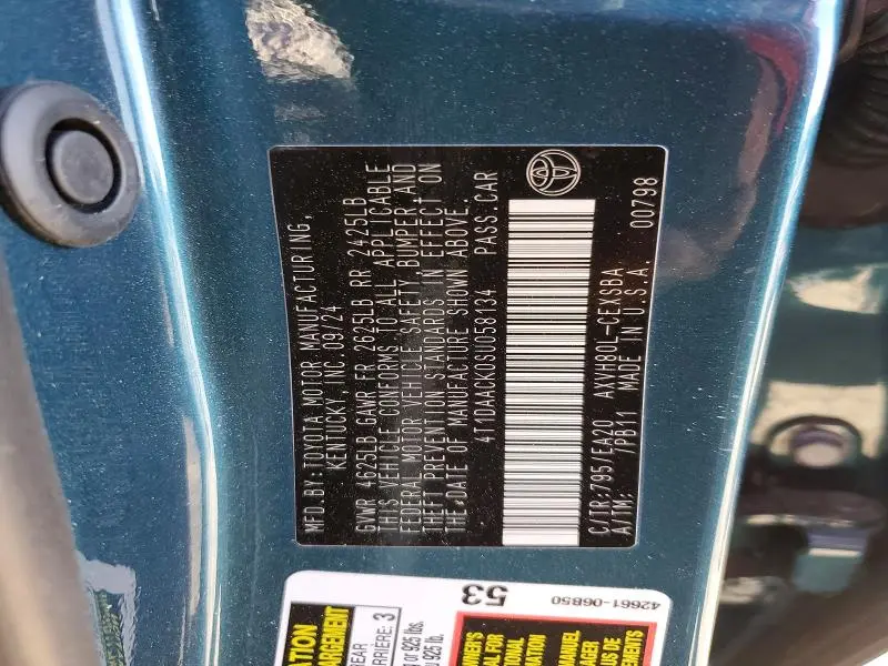 2025 TOYOTA CAMRY SE  