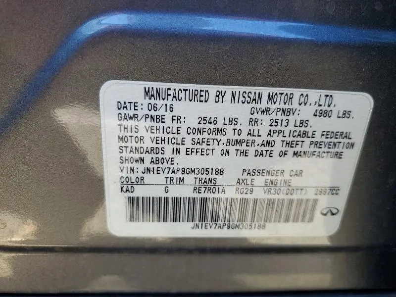 2016 INFINITI Q50 PREMIUM  