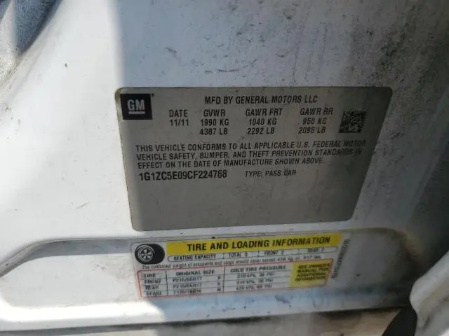 2012 CHEVROLET MALIBU 1LT  