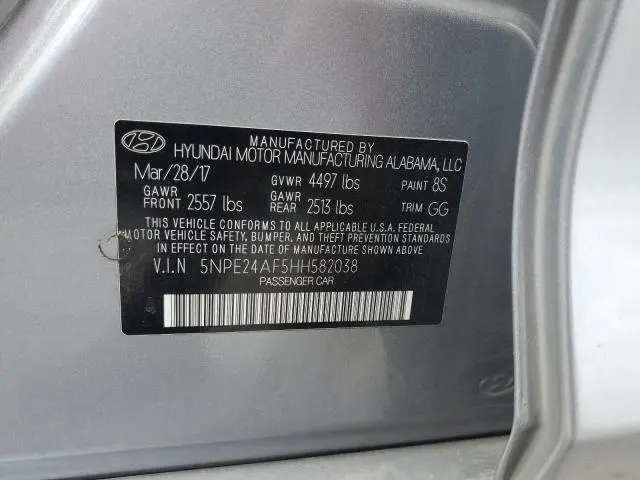 2017 HYUNDAI SONATA SE  