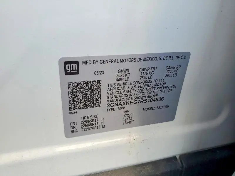 2024 CHEVROLET EQUINOX LT  
