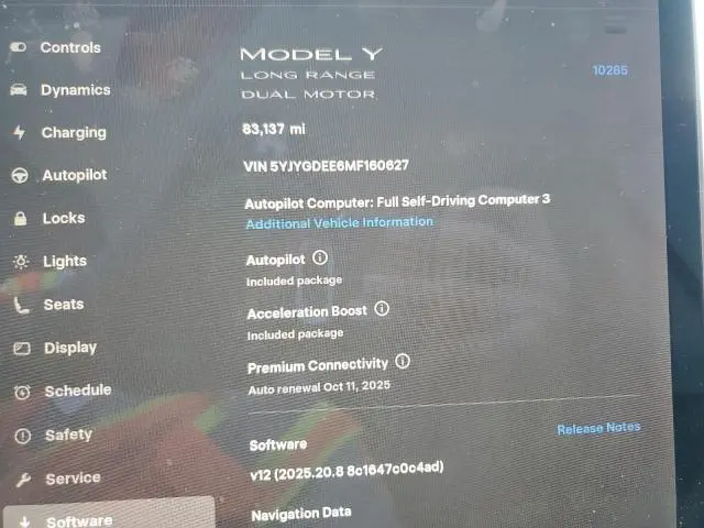 2021 TESLA MODEL Y   