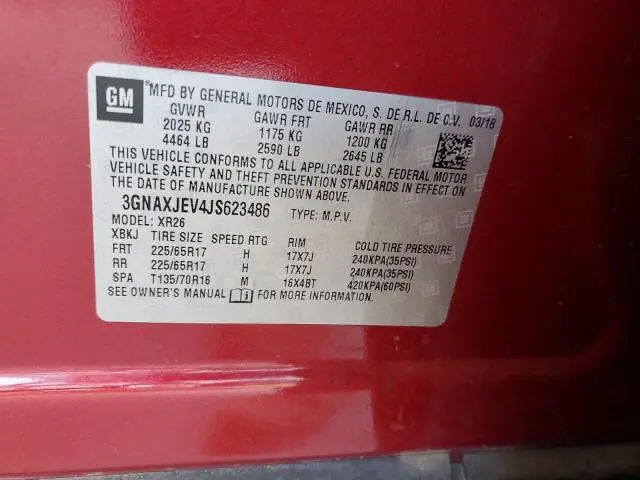 2018 CHEVROLET EQUINOX LT  