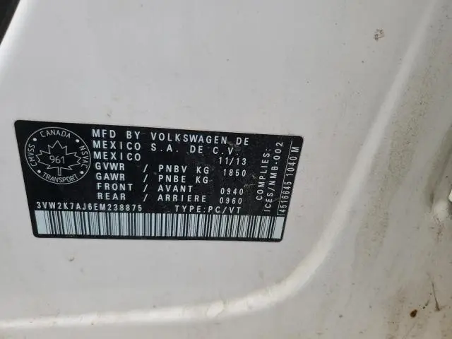 2014 VOLKSWAGEN JETTA BASE  