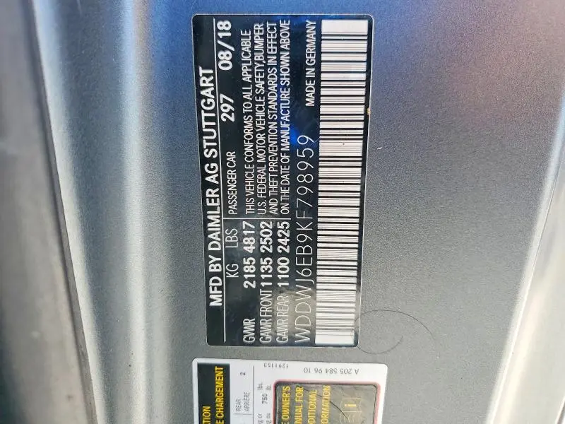 2019 MERCEDES-BENZ C 43 AMG  