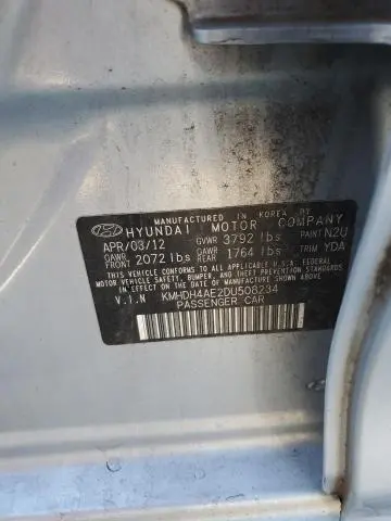 2013 HYUNDAI ELANTRA GLS  