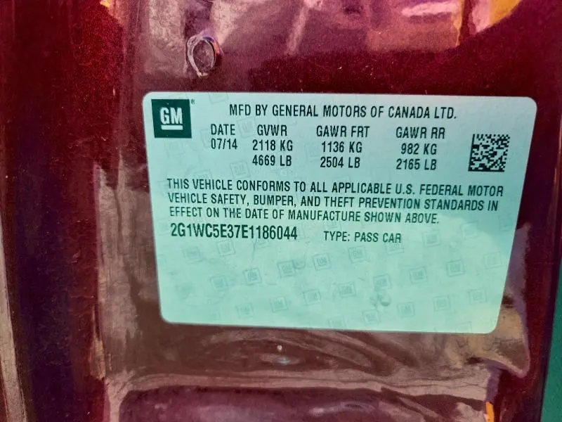 2014 CHEVROLET IMPALA LIMITED LTZ  