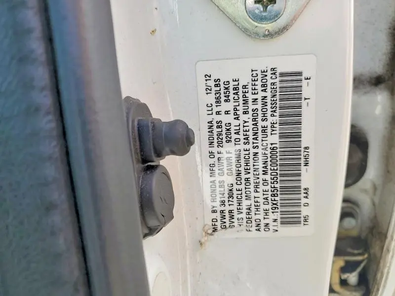 2013 HONDA CIVIC NATURAL GAS  