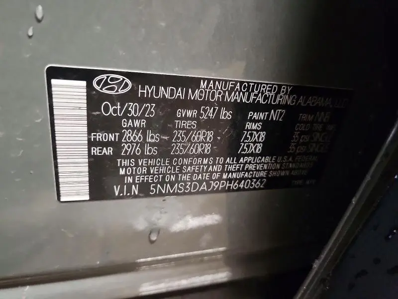 2023 HYUNDAI SANTA FE SEL  