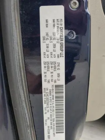 2012 CHRYSLER TOWN & COUNTRY TOURING  