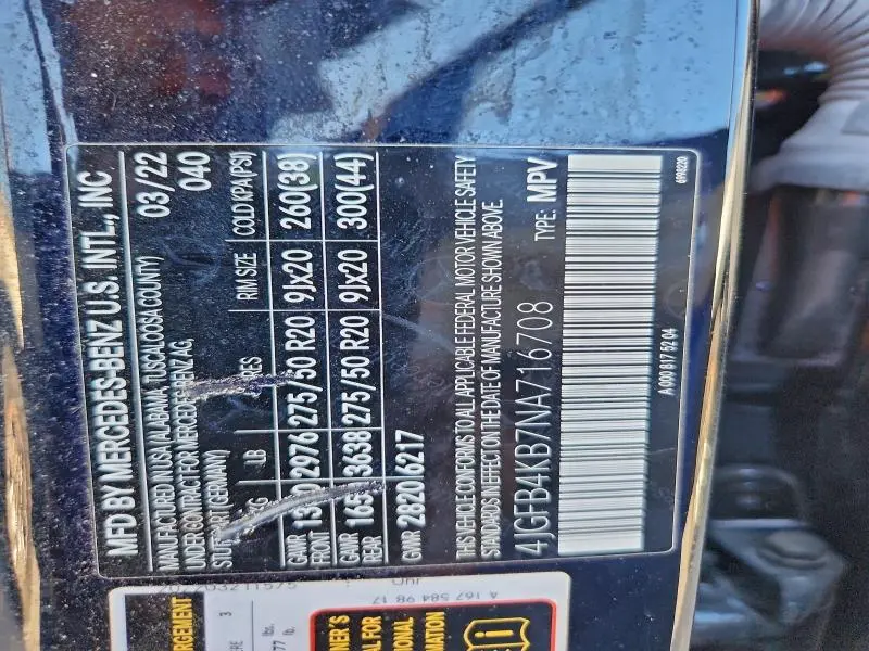 2022 MERCEDES-BENZ GLE 350 4MATIC  