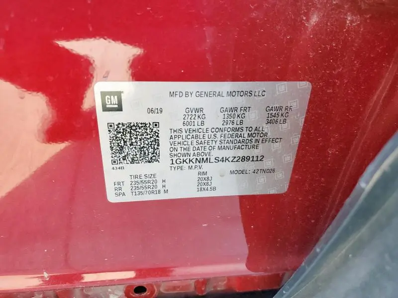 2019 GMC ACADIA SLT-1  