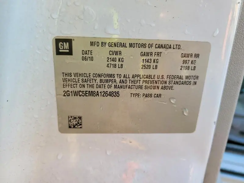 2010 CHEVROLET IMPALA LTZ  