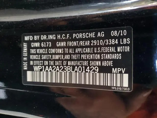 2011 PORSCHE CAYENNE   