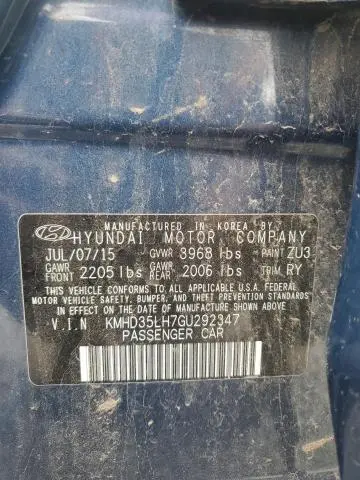 2016 HYUNDAI ELANTRA GT   