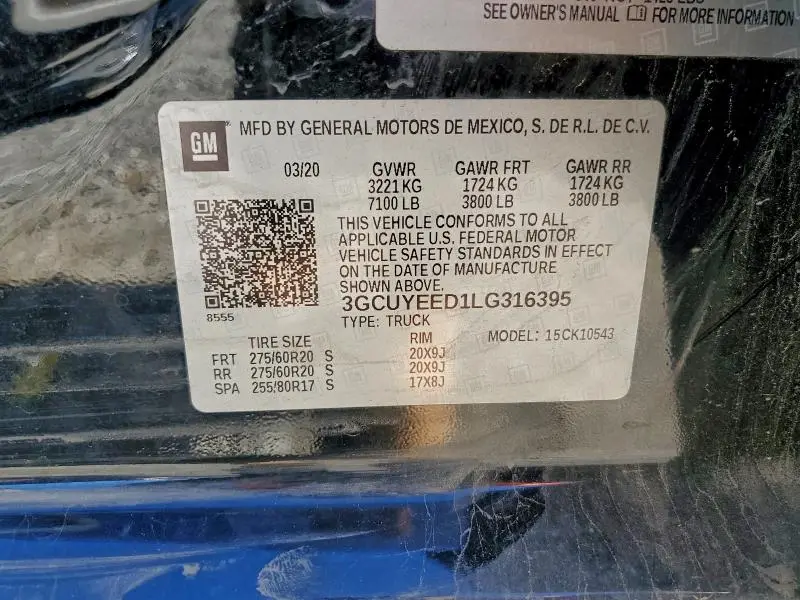 2020 CHEVROLET SILVERADO K1500 RST  