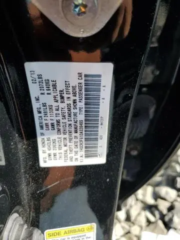 2013 HONDA ACCORD EXL  