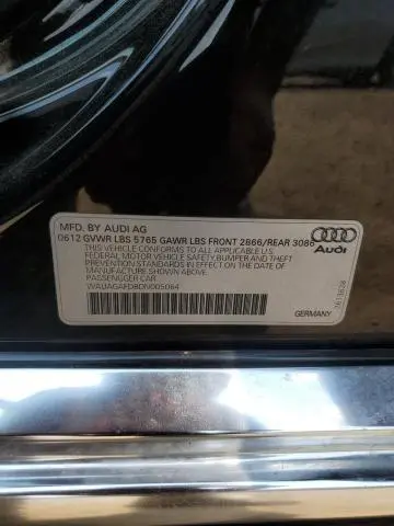 2013 AUDI A8 QUATTRO  