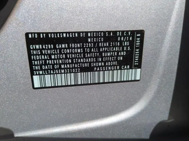 2014 VOLKSWAGEN JETTA TDI  
