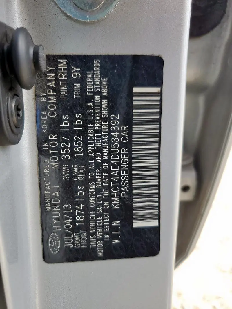 2013 HYUNDAI ACCENT GLS  