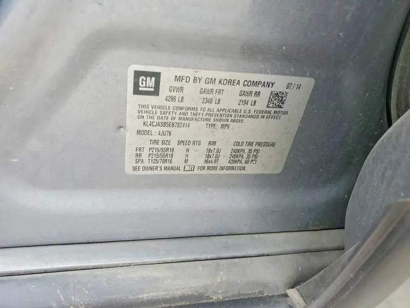 2014 BUICK ENCORE   