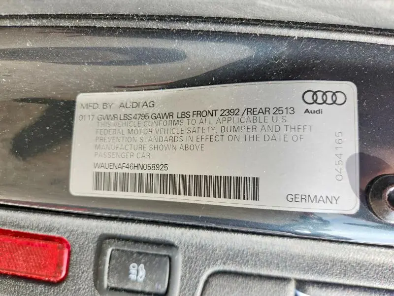 2017 AUDI A4 PREMIUM PLUS  