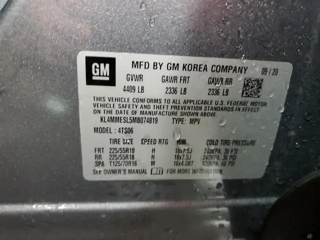 2021 BUICK ENCORE GX SELECT  