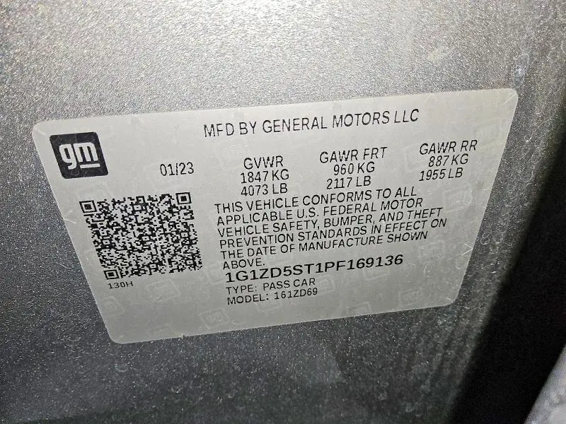 2023 CHEVROLET MALIBU LT  