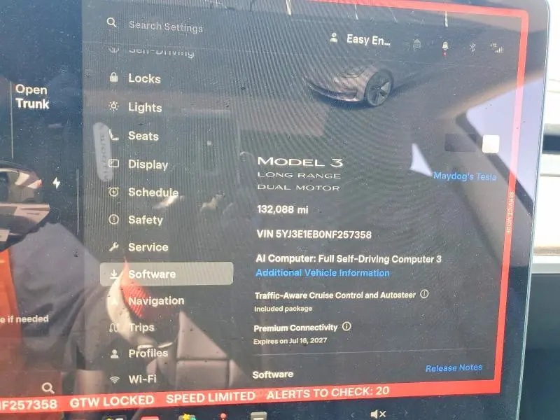 2022 TESLA MODEL 3   