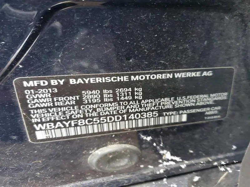 2013 BMW 750 LXI  
