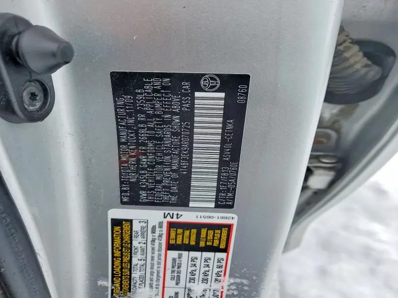 2010 TOYOTA CAMRY BASE  