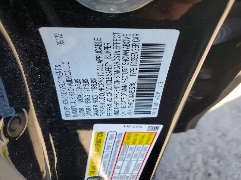 2022 HONDA CIVIC SPORT  