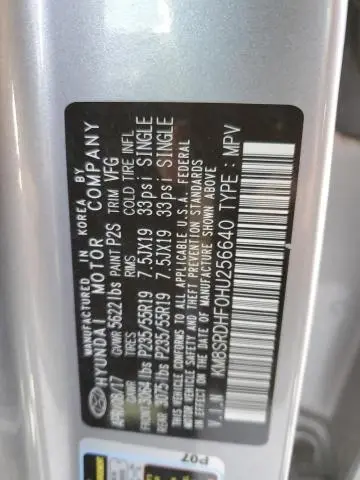 2017 HYUNDAI SANTA FE SE ULTIMATE  