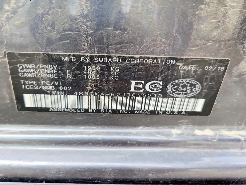 2018 SUBARU IMPREZA PREMIUM PLUS  