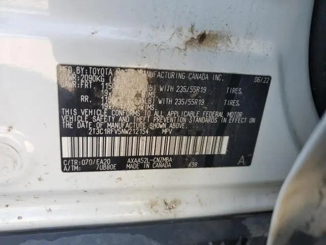 2022 TOYOTA RAV4 XLE PREMIUM  