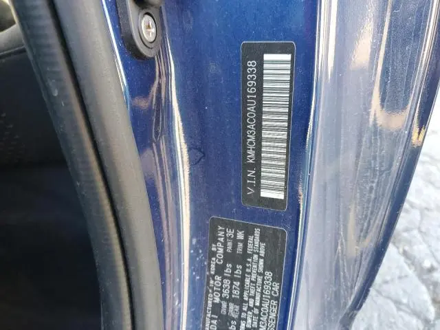 2010 HYUNDAI ACCENT BLUE  
