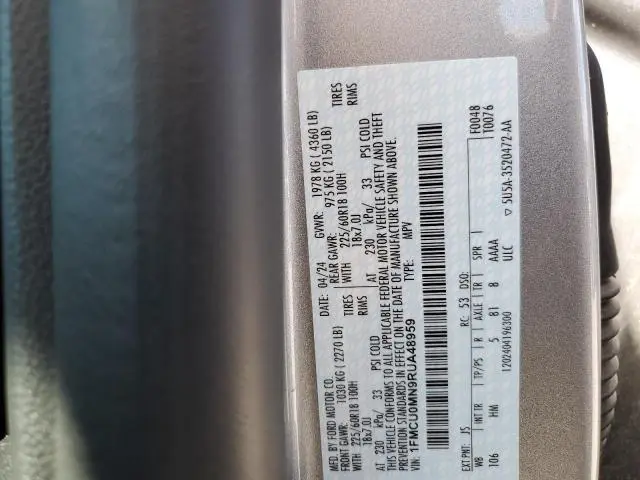 2024 FORD ESCAPE ST LINE  