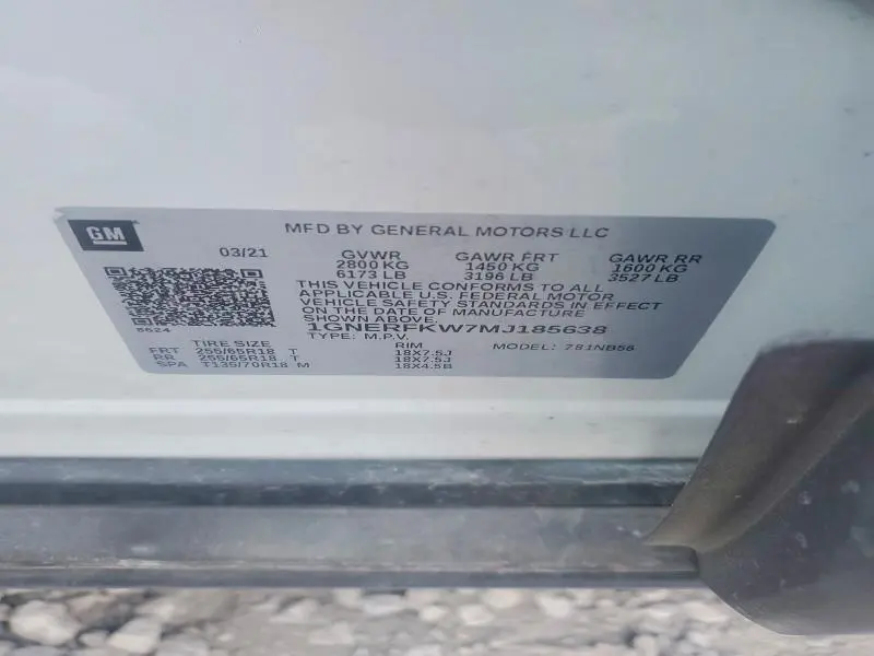 2021 CHEVROLET TRAVERSE LS  