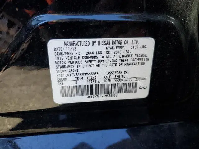 2019 INFINITI Q50 LUXE  