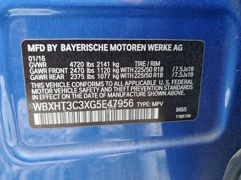 2016 BMW X1 XDRIVE28I  