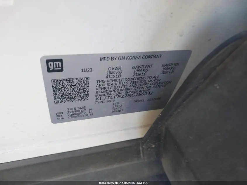 2024 CHEVROLET TRAX FWD SP