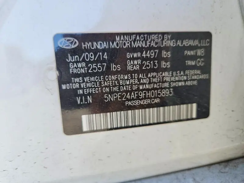 2015 HYUNDAI SONATA SE  