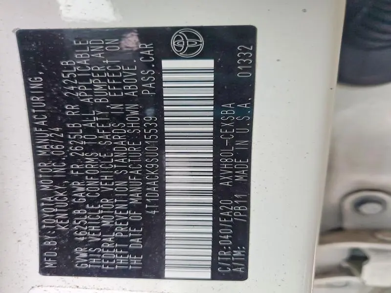 2025 TOYOTA CAMRY XSE  