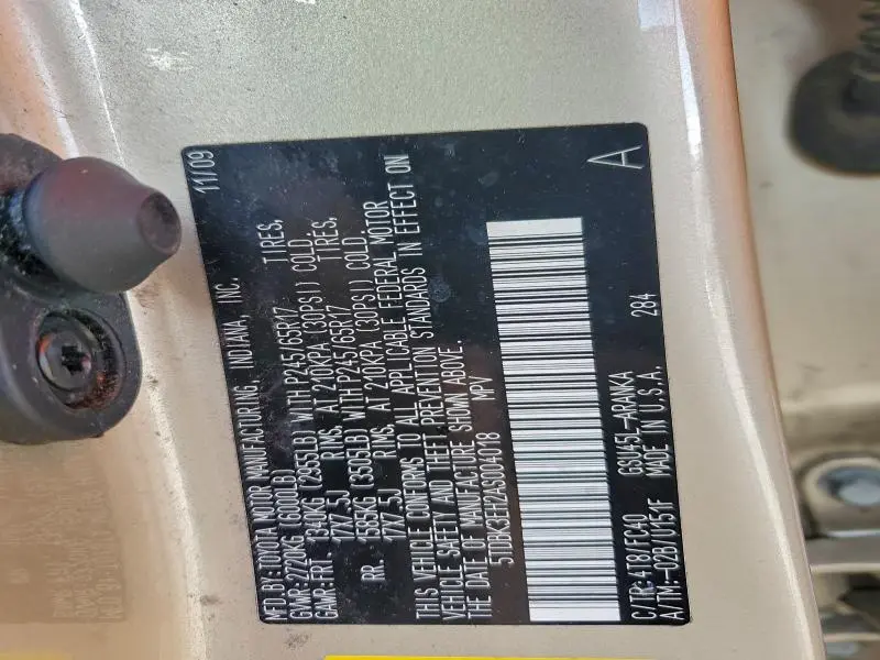 2010 TOYOTA HIGHLANDER   